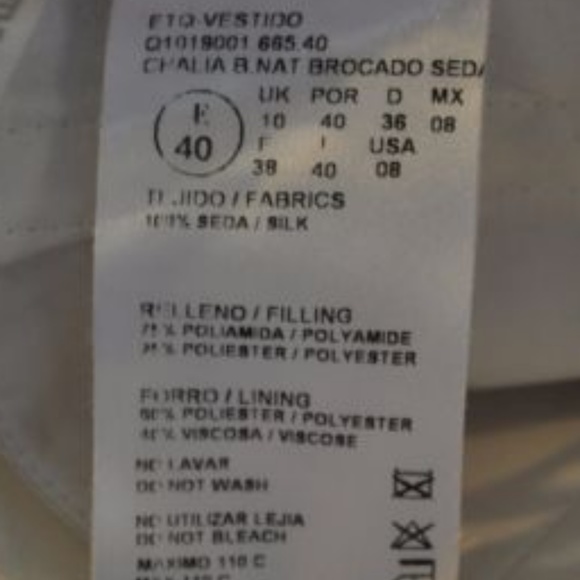 Manuel Mota Ivory  Silk Wedding  Sz8 - Picture 8 of 8